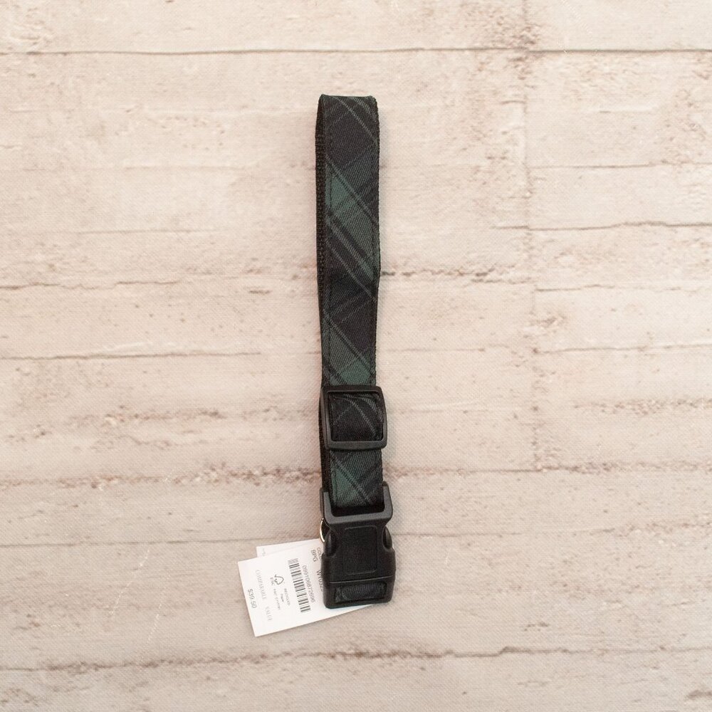 NWT J. Crew Crew Mutts Tartan Plaid Dog Collar size M/L